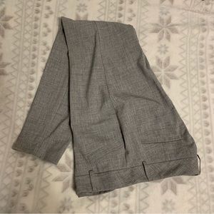 Gray skinny dress pants